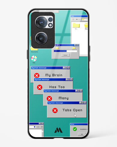 Too Many Open Tabs Glass Case Phone Cover (OnePlus)