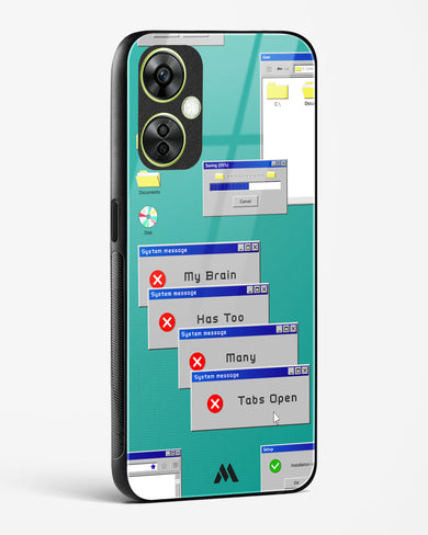Too Many Open Tabs Glass Case Phone Cover (OnePlus)