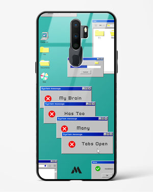 Too Many Open Tabs Glass Case Phone Cover (Oppo)