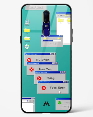 Too Many Open Tabs Glass Case Phone Cover (Oppo)