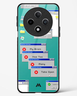 Too Many Open Tabs Glass Case Phone Cover (Oppo)