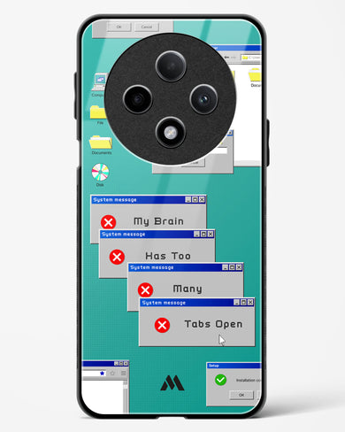 Too Many Open Tabs Glass Case Phone Cover (Oppo)