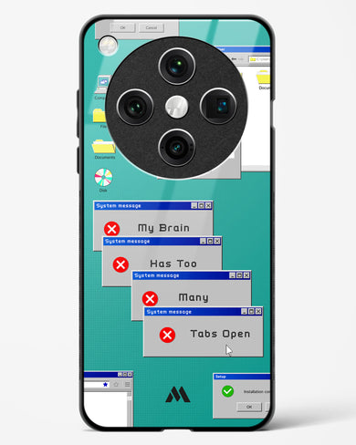 Too Many Open Tabs Glass Case Phone Cover (Oppo)