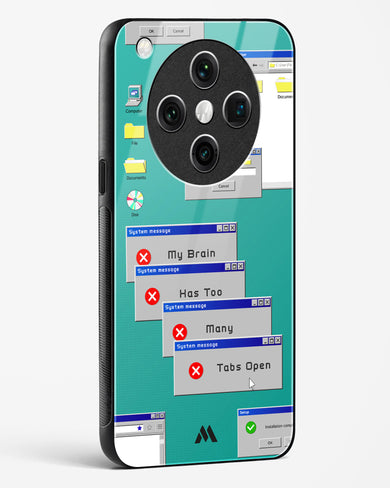 Too Many Open Tabs Glass Case Phone Cover (Oppo)