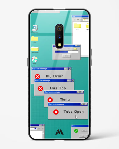 Too Many Open Tabs Glass Case Phone Cover (Oppo)