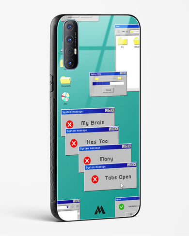 Too Many Open Tabs Glass Case Phone Cover (Oppo)