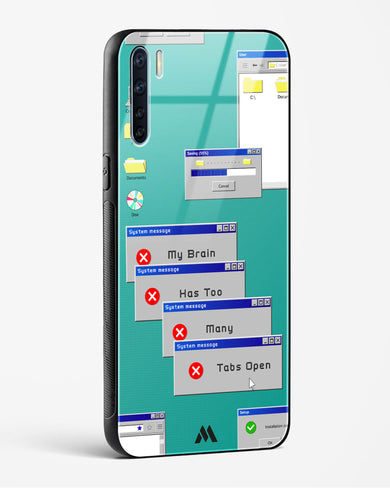 Too Many Open Tabs Glass Case Phone Cover (Oppo)