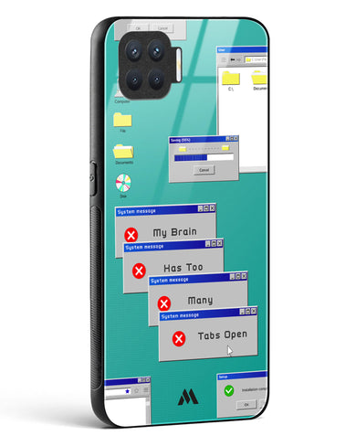 Too Many Open Tabs Glass Case Phone Cover (Oppo)