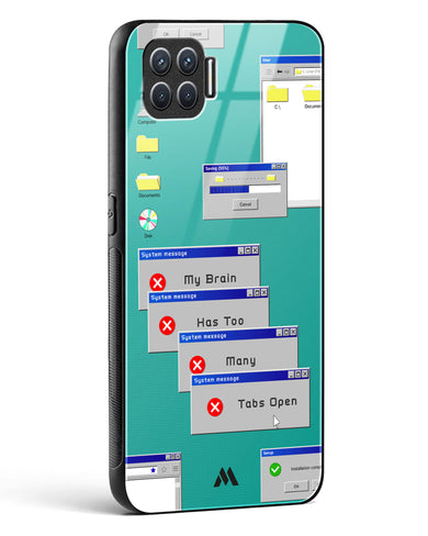 Too Many Open Tabs Glass Case Phone Cover (Oppo)
