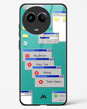 Too Many Open Tabs Glass Case Phone Cover (Realme)