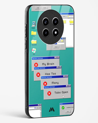Too Many Open Tabs Glass Case Phone Cover (Realme)