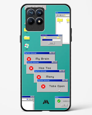Too Many Open Tabs Glass Case Phone Cover-(Realme)