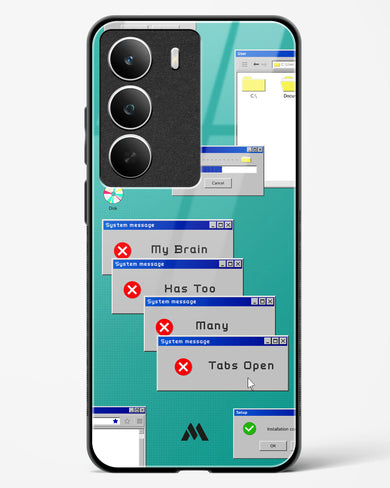 Too Many Open Tabs Glass Case Phone Cover (Realme)