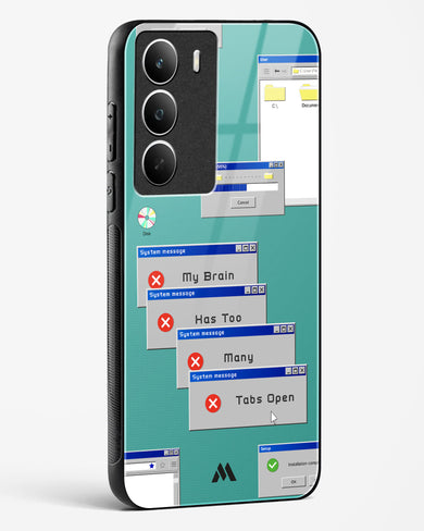 Too Many Open Tabs Glass Case Phone Cover (Realme)