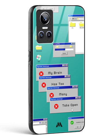 Too Many Open Tabs Glass Case Phone Cover (Realme)