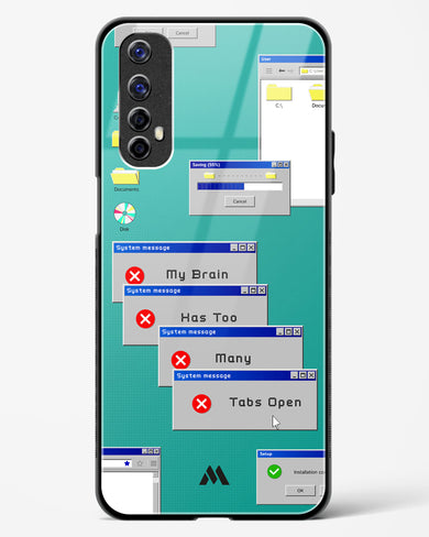 Too Many Open Tabs Glass Case Phone Cover (Realme)