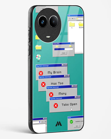 Too Many Open Tabs Glass Case Phone Cover (Realme)