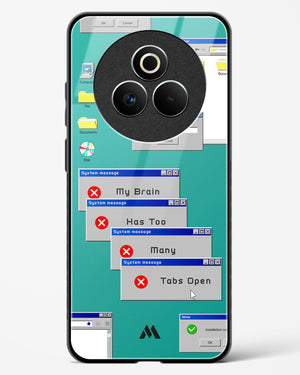Too Many Open Tabs Glass Case Phone Cover (Realme)