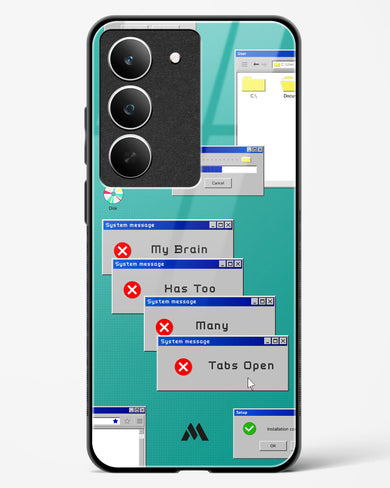 Too Many Open Tabs Glass Case Phone Cover (Realme)