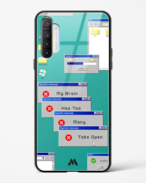 Too Many Open Tabs Glass Case Phone Cover (Realme)