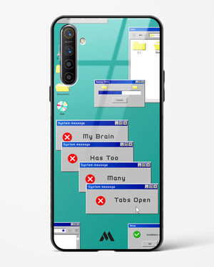 Too Many Open Tabs Glass Case Phone Cover-(Realme)