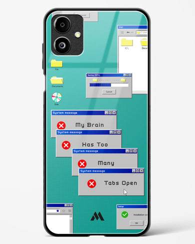 Too Many Open Tabs Glass Case Phone Cover (Samsung)