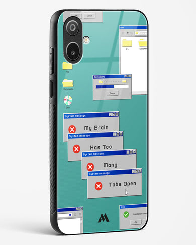 Too Many Open Tabs Glass Case Phone Cover (Samsung)