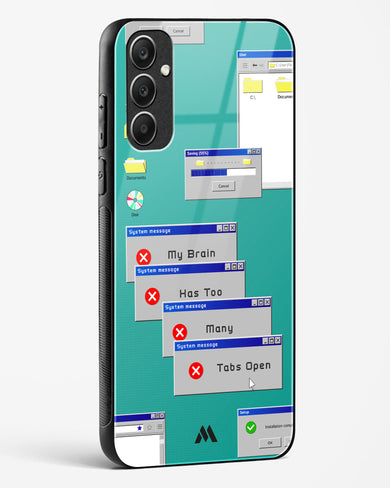 Too Many Open Tabs Glass Case Phone Cover (Samsung)