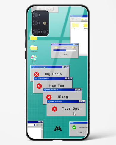 Too Many Open Tabs Glass Case Phone Cover-(Samsung)