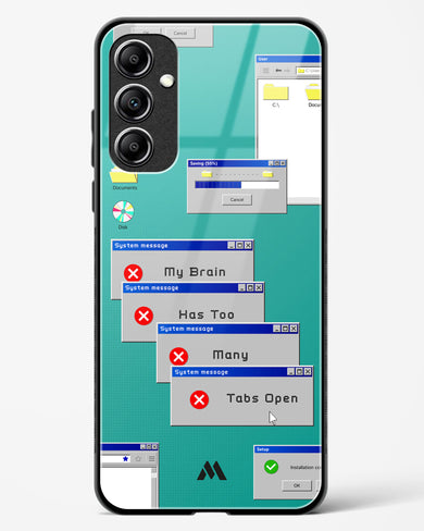 Too Many Open Tabs Glass Case Phone Cover (Samsung)