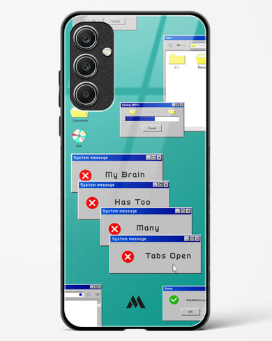 Too Many Open Tabs Glass Case Phone Cover (Samsung)