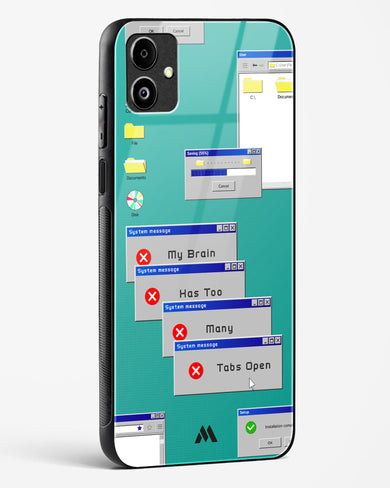 Too Many Open Tabs Glass Case Phone Cover-(Samsung)