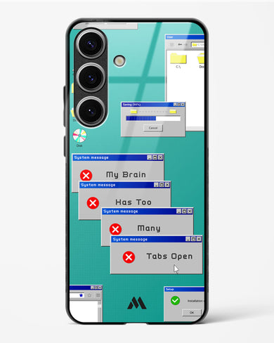 Too Many Open Tabs Glass Case Phone Cover (Samsung)