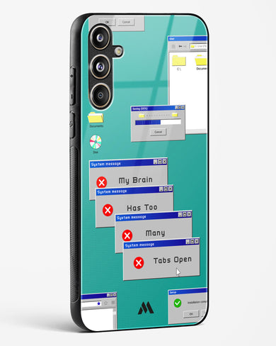Too Many Open Tabs Glass Case Phone Cover (Samsung)