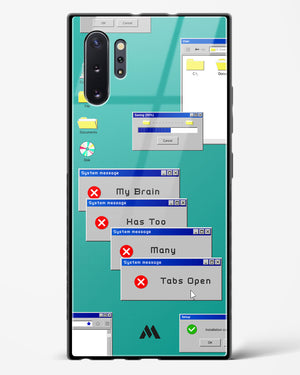 Too Many Open Tabs Glass Case Phone Cover (Samsung)