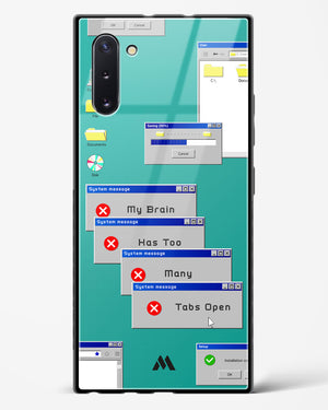 Too Many Open Tabs Glass Case Phone Cover (Samsung)