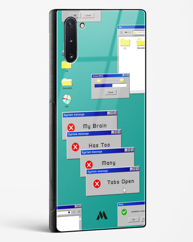 Too Many Open Tabs Glass Case Phone Cover (Samsung)