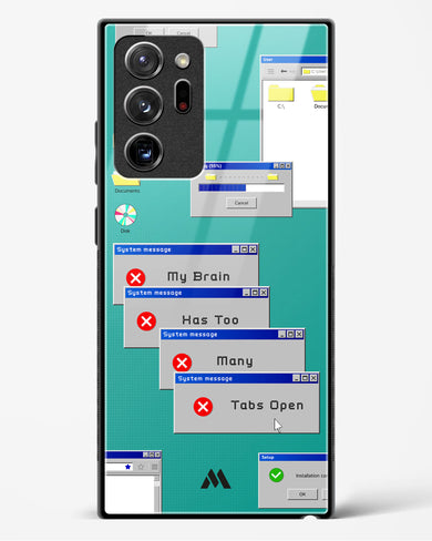 Too Many Open Tabs Glass Case Phone Cover-(Samsung)