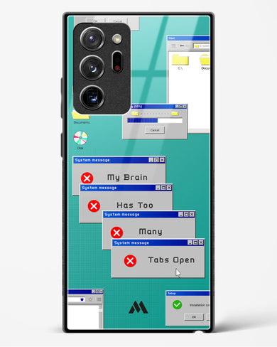 Too Many Open Tabs Glass Case Phone Cover (Samsung)
