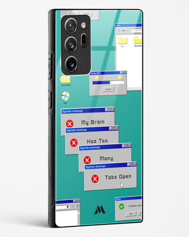 Too Many Open Tabs Glass Case Phone Cover (Samsung)