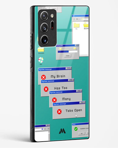 Too Many Open Tabs Glass Case Phone Cover-(Samsung)