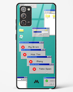 Too Many Open Tabs Glass Case Phone Cover (Samsung)
