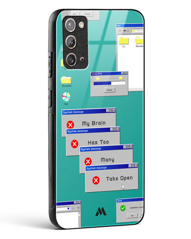 Too Many Open Tabs Glass Case Phone Cover (Samsung)