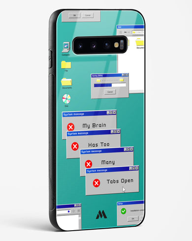 Too Many Open Tabs Glass Case Phone Cover-(Samsung)