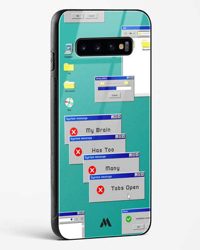 Too Many Open Tabs Glass Case Phone Cover (Samsung)