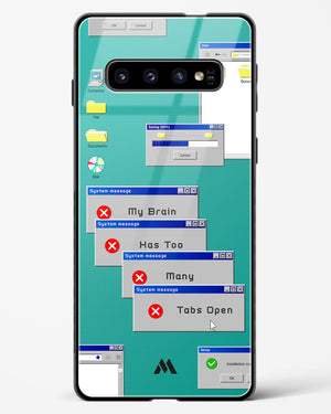 Too Many Open Tabs Glass Case Phone Cover (Samsung)