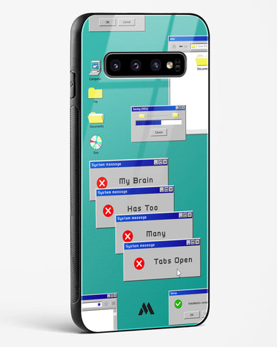 Too Many Open Tabs Glass Case Phone Cover (Samsung)