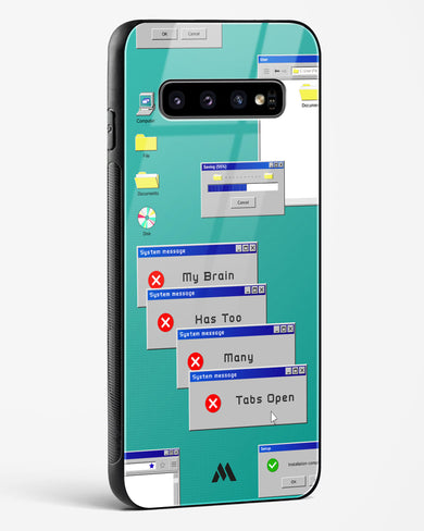 Too Many Open Tabs Glass Case Phone Cover-(Samsung)