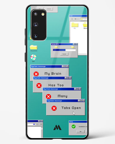 Too Many Open Tabs Glass Case Phone Cover-(Samsung)