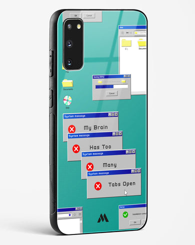 Too Many Open Tabs Glass Case Phone Cover-(Samsung)